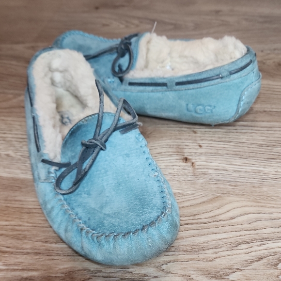 UGG Shoes - Ugg Dakota Atlantic Slippers Australia Womens Loafer  Aqua Teal Moccasin